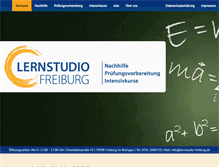 Tablet Screenshot of lernstudio-freiburg.de
